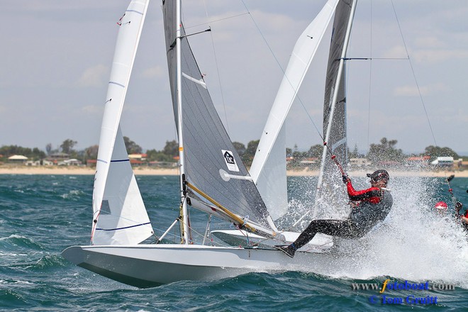 John Heywood and Brett Littledike AUS - International Fireball Week 2011 © Tom Gruitt/Fotoboat